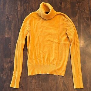 Ann Taylor goldenrod Turtleneck Sweater, XS